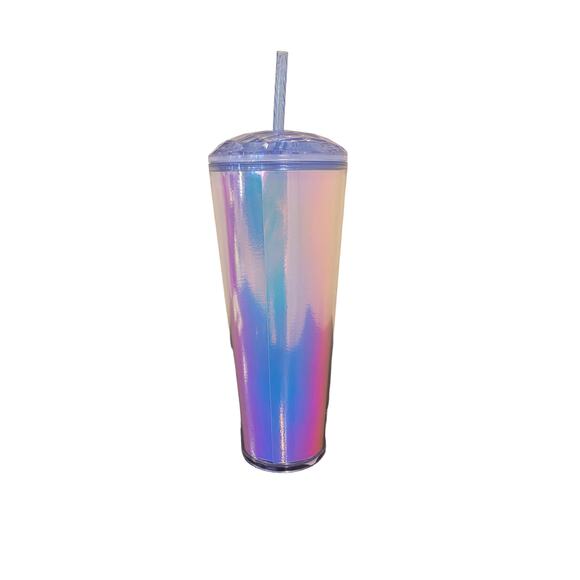 Starbucks 2023 Summer IRIDESCENT DICHROIC DOME 24 Oz Venti Cold Cup Tumbler - Picture 2 of 6